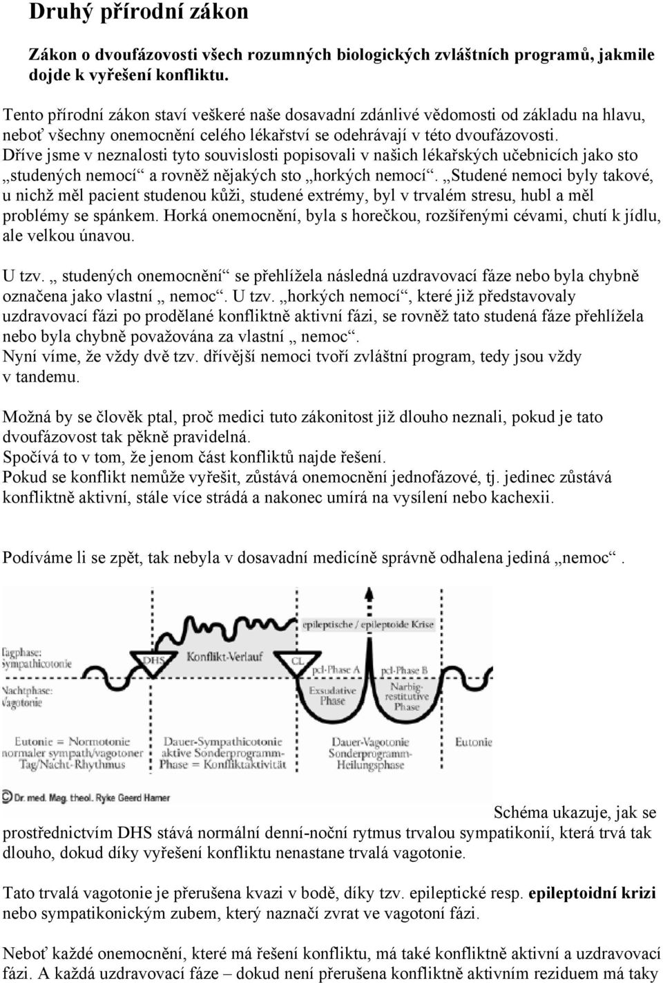 Dříve jsme v neznalosti tyto souvislosti popisovali v našich lékařských učebnicích jako sto studených nemocí a rovněž nějakých sto horkých nemocí.