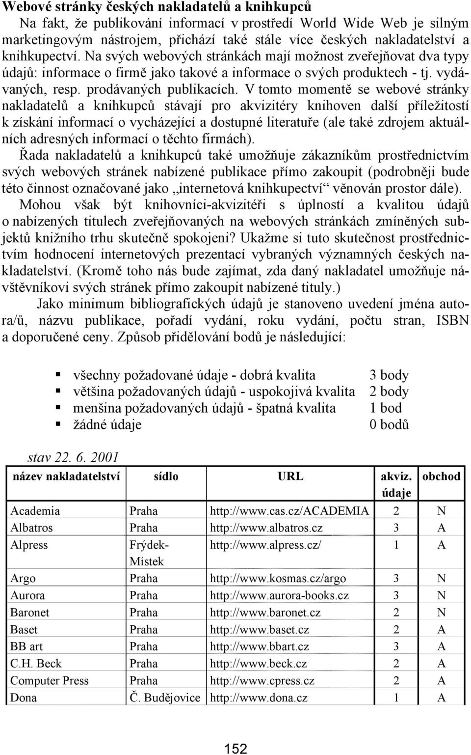 V tomto momentě se webové stránky nakladatelů a knihkupců stávají pro akvizitéry knihoven další příležitostí k získání informací o vycházející a dostupné literatuře (ale také zdrojem aktuálních