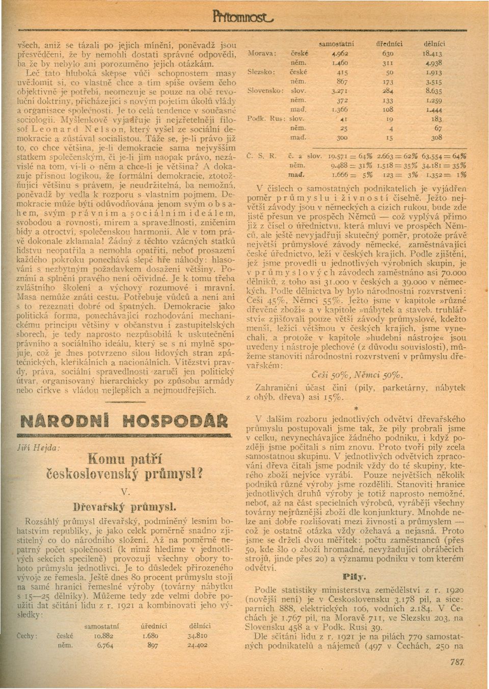 Lec tato hluboká sk~pse vtlci schopnostem masy llve:1omit si, co vlastne chce a tím spíše ovšem ceho objektivne je potrebí, neomezuje se pouze na obe revolucní doktriny, pricházející s nov)'m pojetím