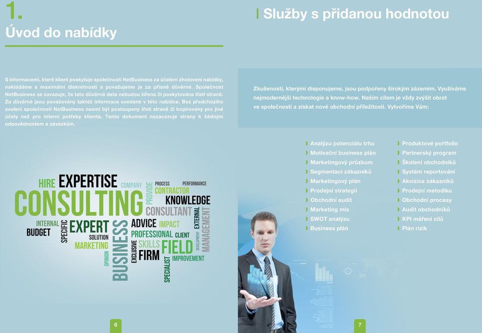 Bez předchozího svolení společnosti NetBusiness nesmí být postoupeny třetí straně či kopírovány pro jiné účely než pro interní potřeby klienta.