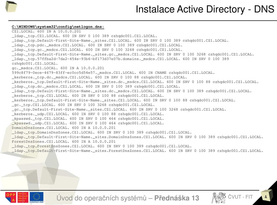 cz1.local. _ldap._tcp.default-first-site-name._sites.gc._msdcs.cz1.local. 600 IN SRV 0 100 3268 czhqdc001.cz1.local. _ldap._tcp.57ffba2d-7da2-454e-93b6-bf173d37e07b.domains._msdcs.cz1.local. 600 IN SRV 0 100 389 czhqdc001.