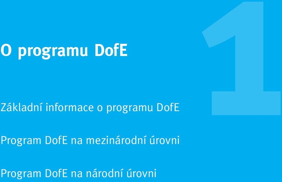 Program DofE na mezinárodní