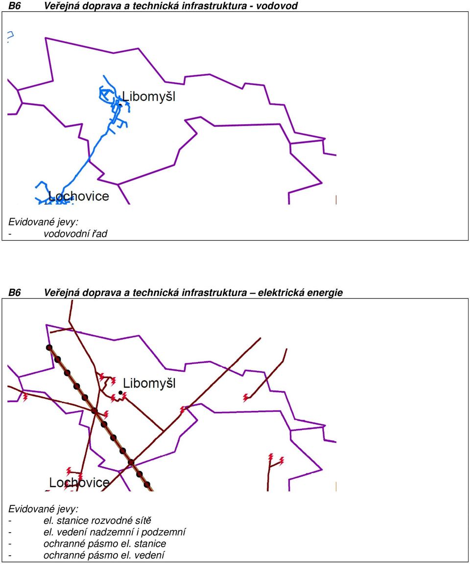 elektrická energie Evidované jevy: - el. stanice rozvodné sítě - el.