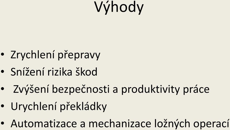 produktivity práce Urychlení