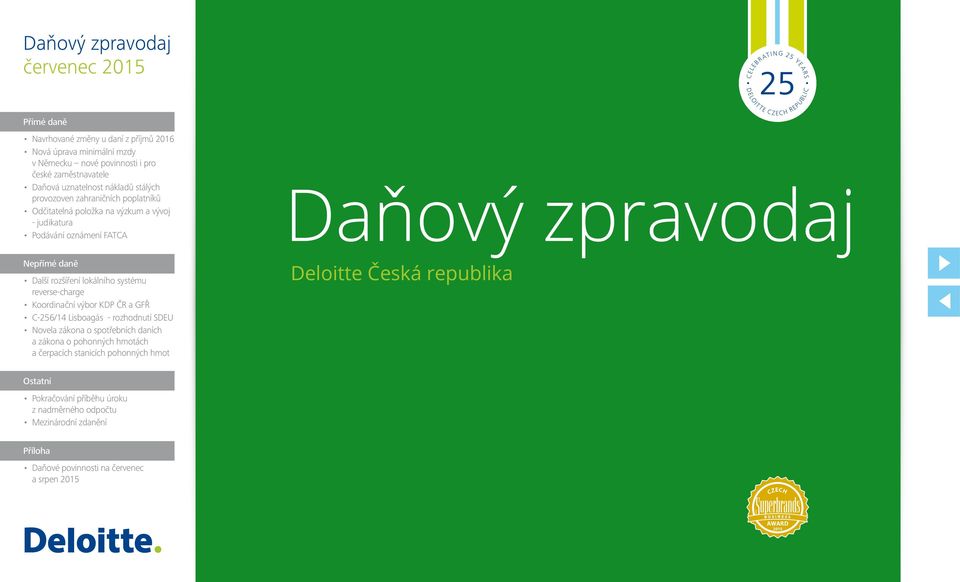 Daňový zpravodaj Deloitte