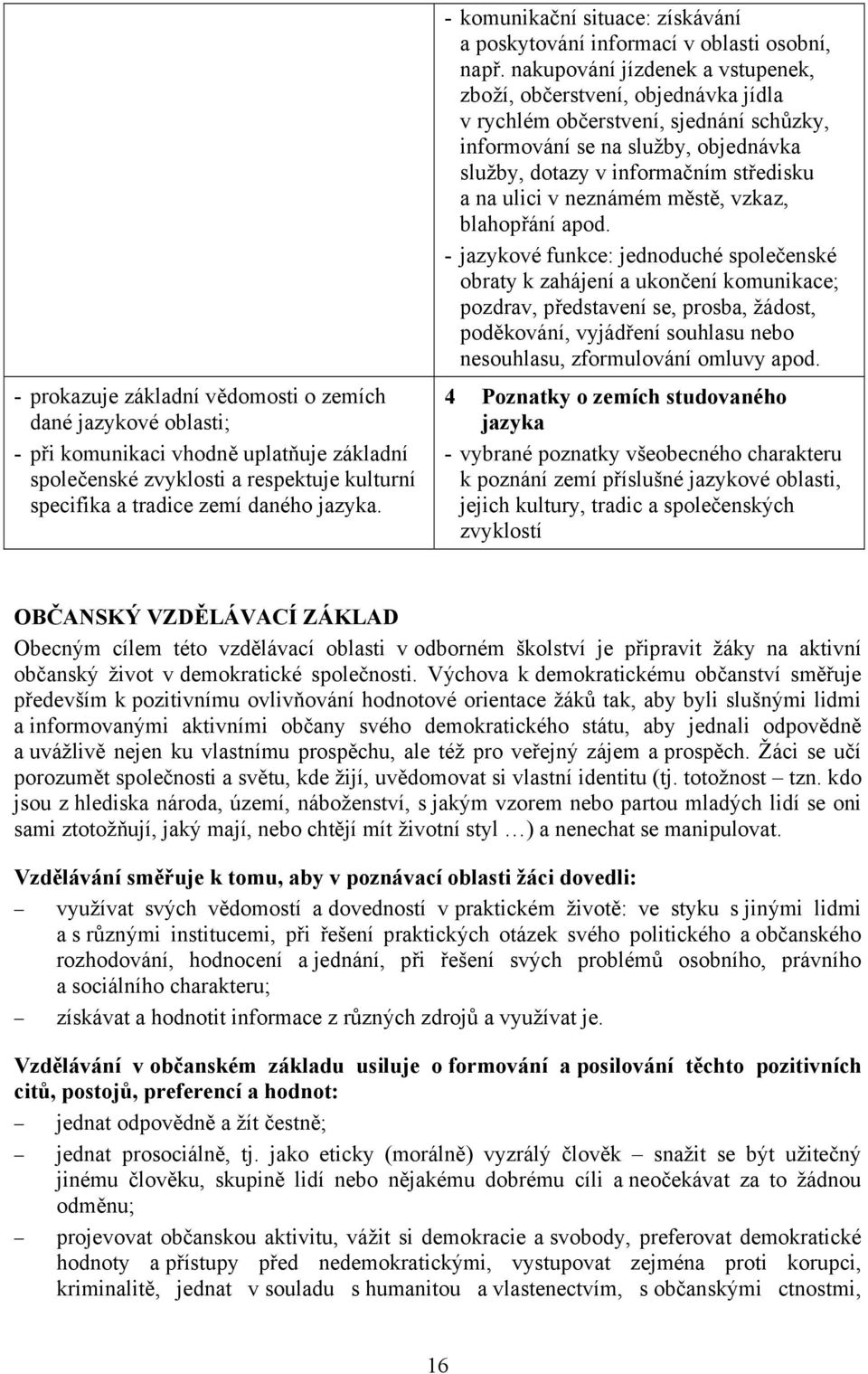 nakupování jízdenek a vstupenek, zboží, občerstvení, objednávka jídla v rychlém občerstvení, sjednání schůzky, informování se na služby, objednávka služby, dotazy v informačním středisku a na ulici v