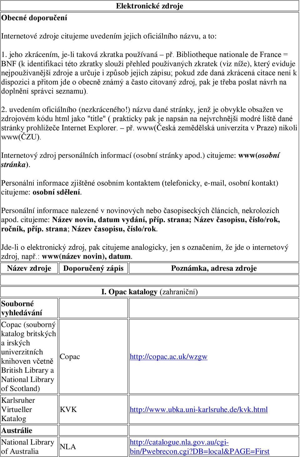 zkrácená citace není k dispozici a přitom jde o obecně známý a často citovaný zdroj, pak je třeba poslat návrh na doplnění správci seznamu). 2. uvedením oficiálního (nezkráceného!
