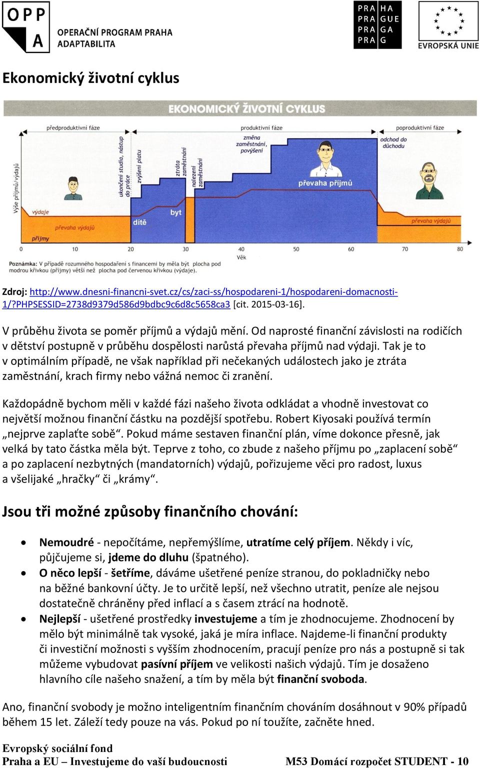 Tak je to v optimálním případě, ne však například při nečekaných událostech jako je ztráta zaměstnání, krach firmy nebo vážná nemoc či zranění.