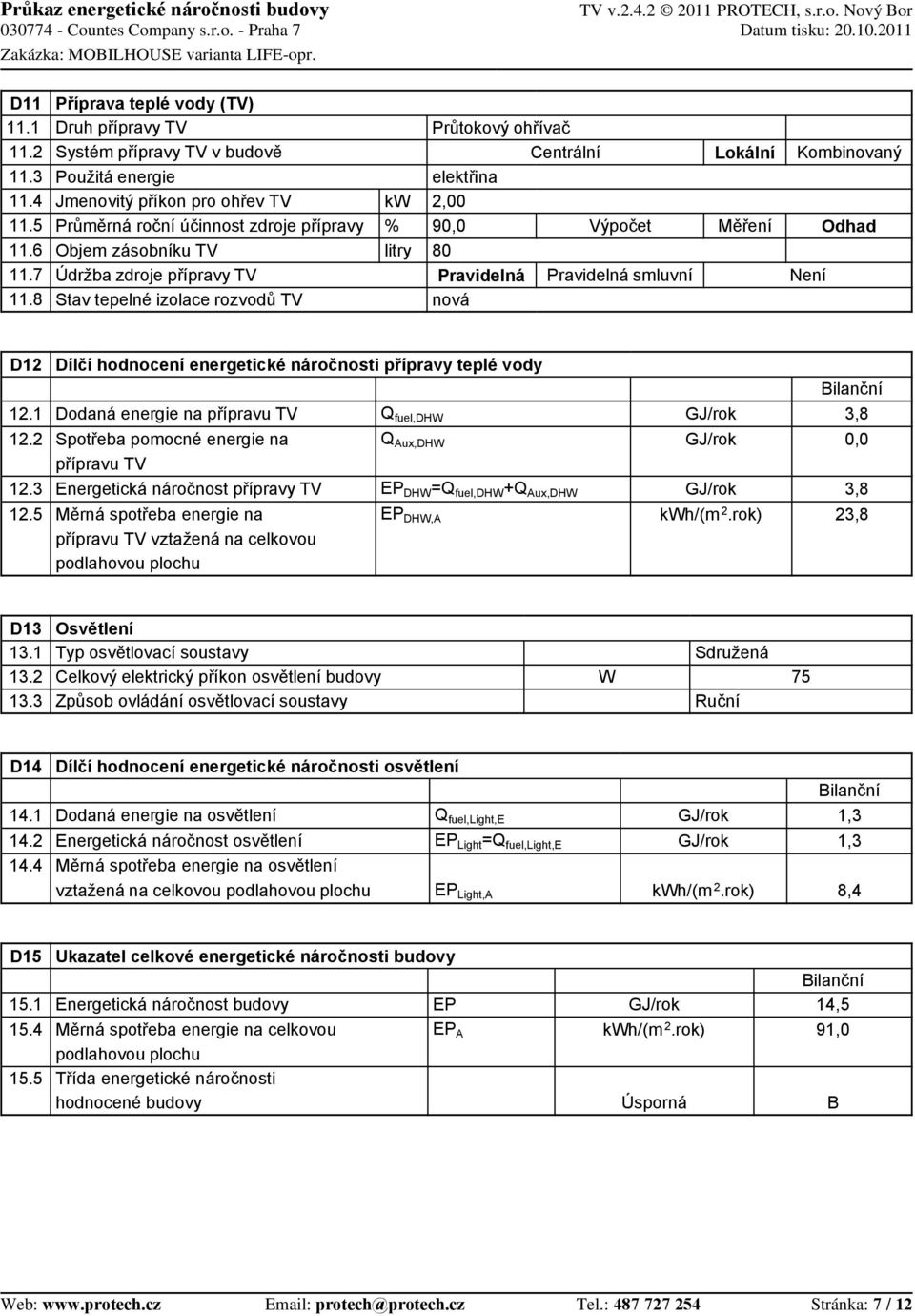 TV Stav tepelné izolace rozvodů TV kw % litry Průtokový ohřívač Centrální elektřina 2,00 9 Výpočet 80 Pravidelná Pravidelná smluvní nová Lokální Měření Kombinovaný Není Odhad D12 12.1 12.2 12.3 12.