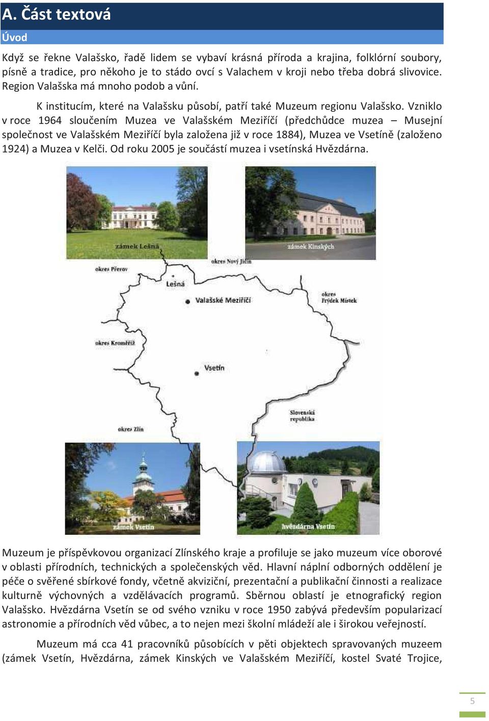 Vzniklo v roce 1964 sloučením Muzea ve Valašském Meziříčí (předchůdce muzea Musejní společnost ve Valašském Meziříčí byla založena již v roce 1884), Muzea ve Vsetíně (založeno 1924) a Muzea v Kelči.