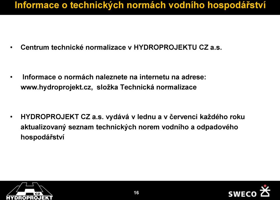 hydroprojekt.cz, sl