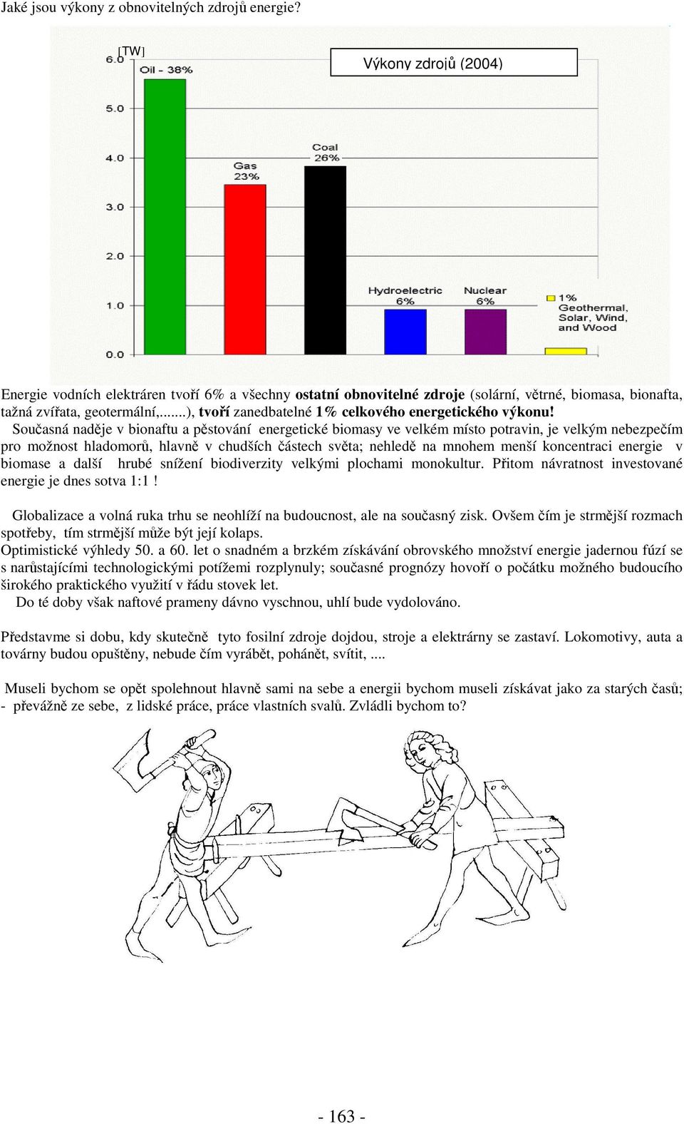 ..), tvoří zanedbatelné 1% celkového energetického výkonu!