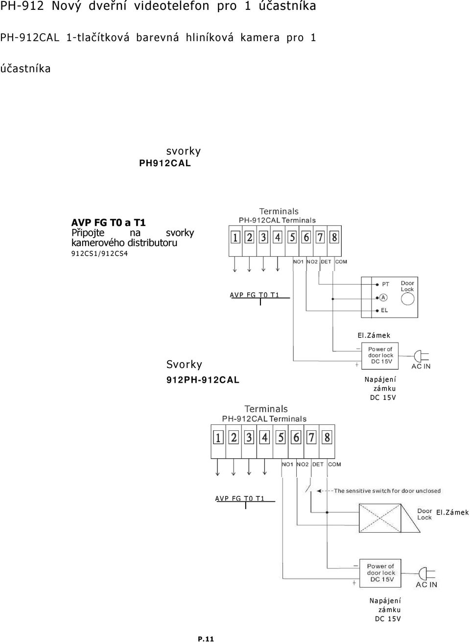 distributoru 912CS1/912CS4 AVP FG T0 T1 El.