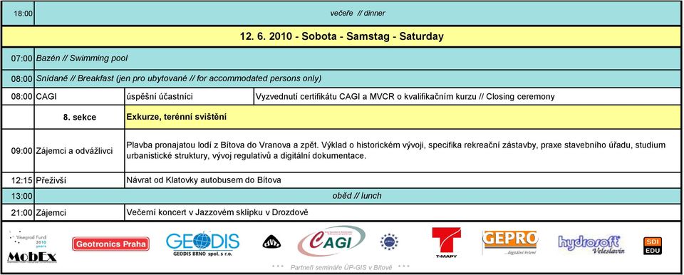 Vyzvednutí certifikátu CAGI a MVCR o kvalifikačním kurzu // Closing ceremony 8.