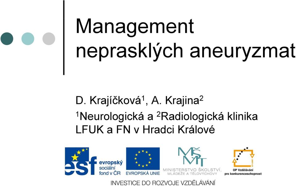 Krajina 2 1 2 1 Neurologická a 2