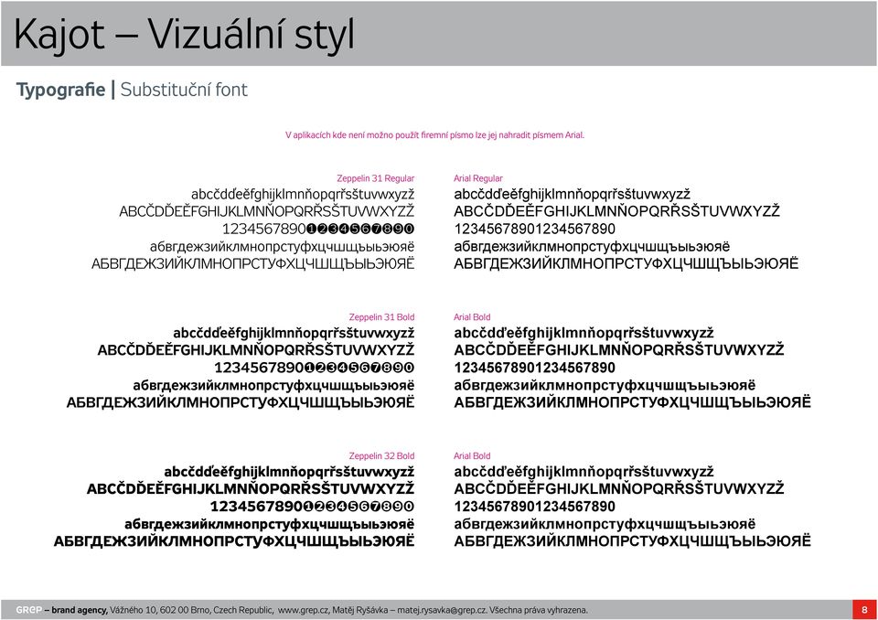 abcčdďeěfghijklmnňopqrřsštuvwxyzž 12345678901234567890 Zeppelin 31 Bold abcčdďeěfghijklmnňopqrřsštuvwxyzž abcčdďeěfghijklmnňopqrřsštuvwxyzž 12345678901234567890 Arial Bold