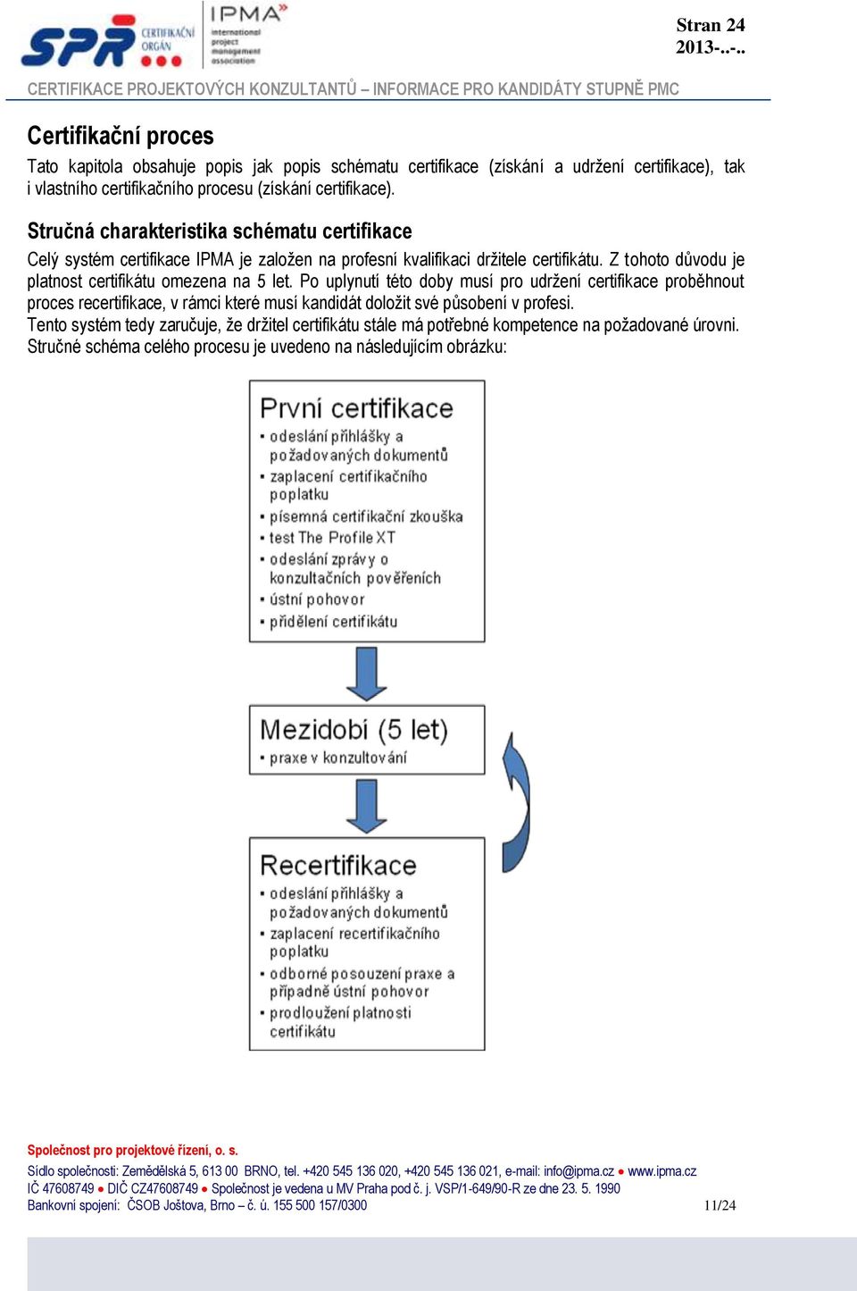 Z tohoto důvodu je platnost certifikátu omezena na 5 let.