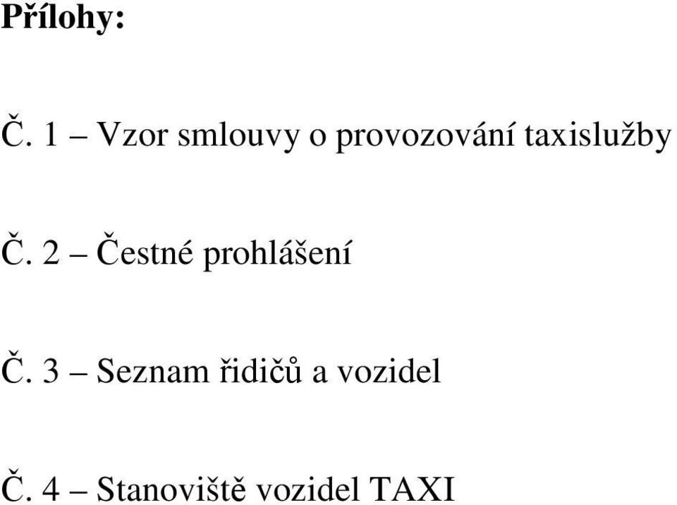 taxislužby Č.