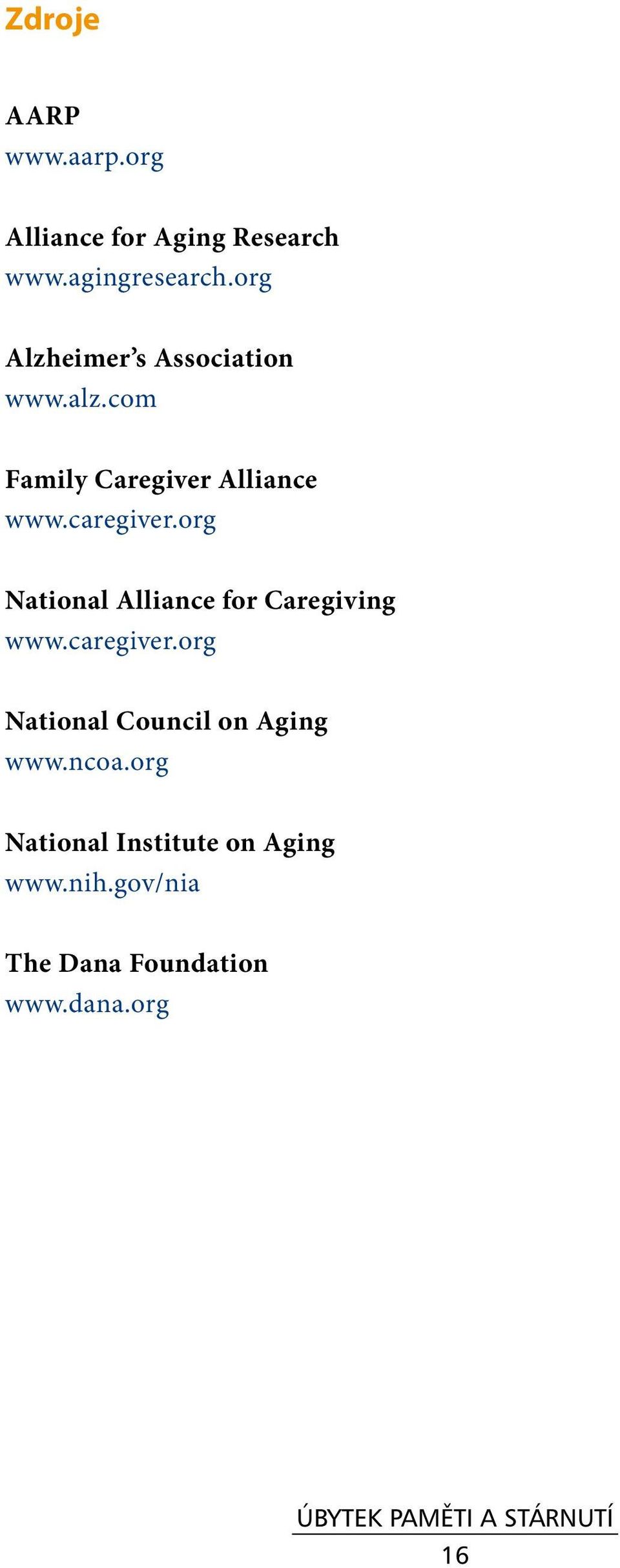 org National Alliance for Caregiving www.caregiver.