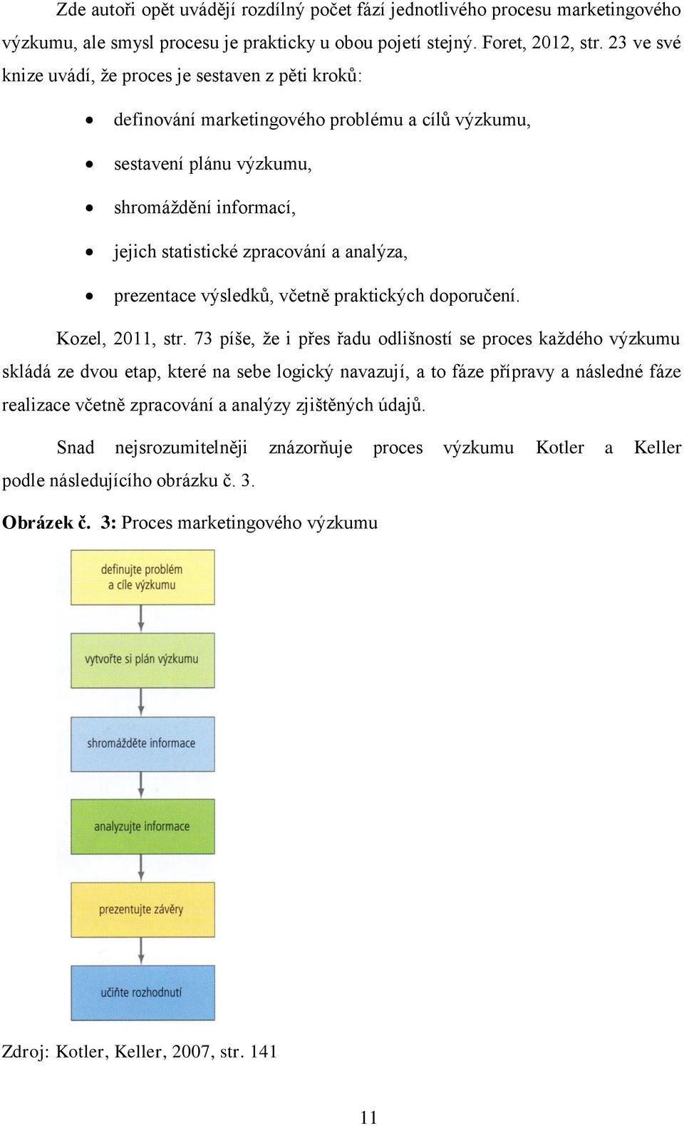 prezentace výsledků, včetně praktických doporučení. Kozel, 2011, str.