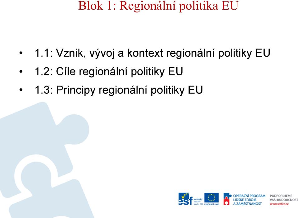 politiky EU 1.