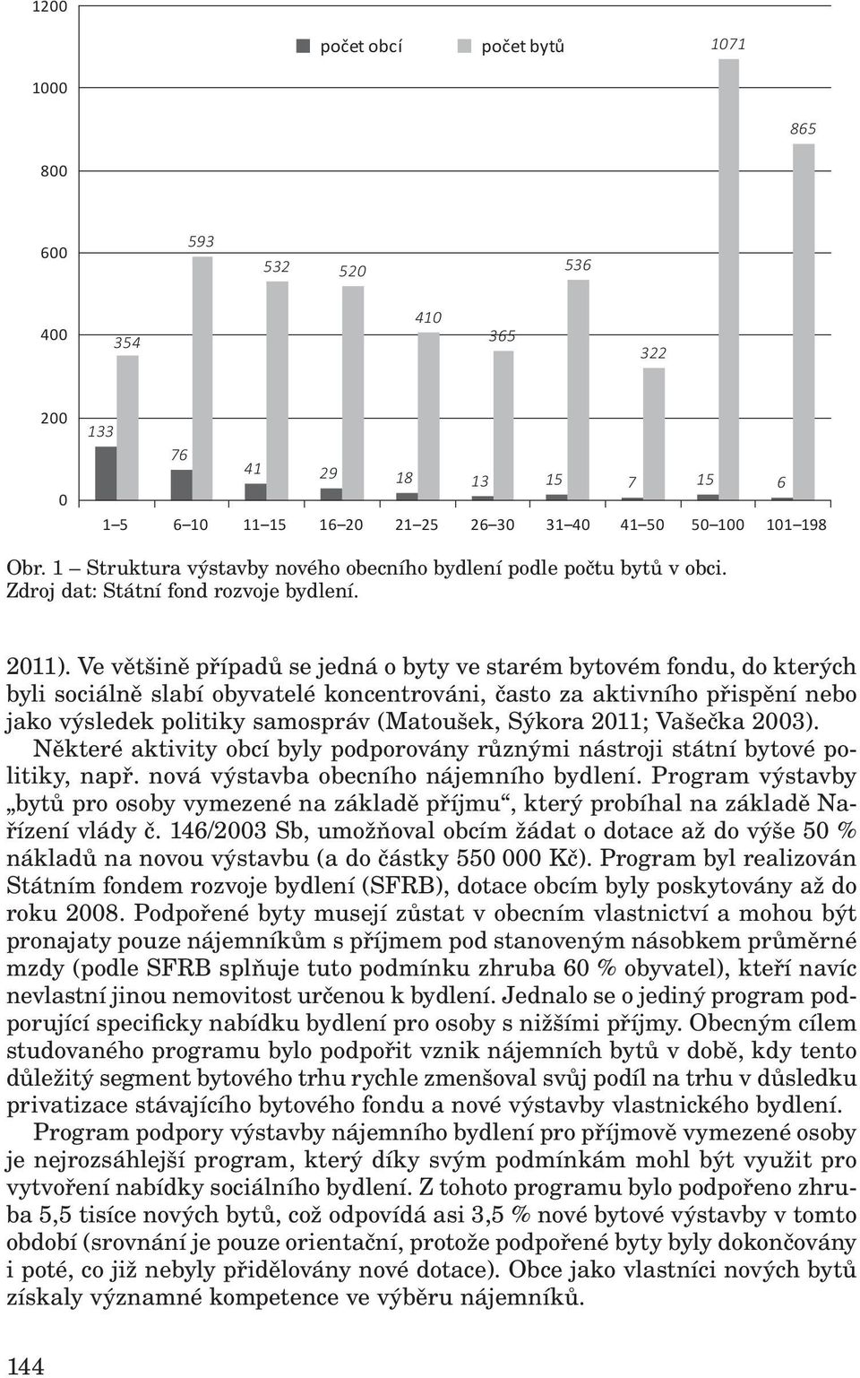 Ve většině případů se jedná o byty ve starém bytovém fondu, do kterých byli sociálně slabí obyvatelé koncentrováni, často za aktivního přispění nebo jako výsledek politiky samospráv (Matoušek, Sýkora