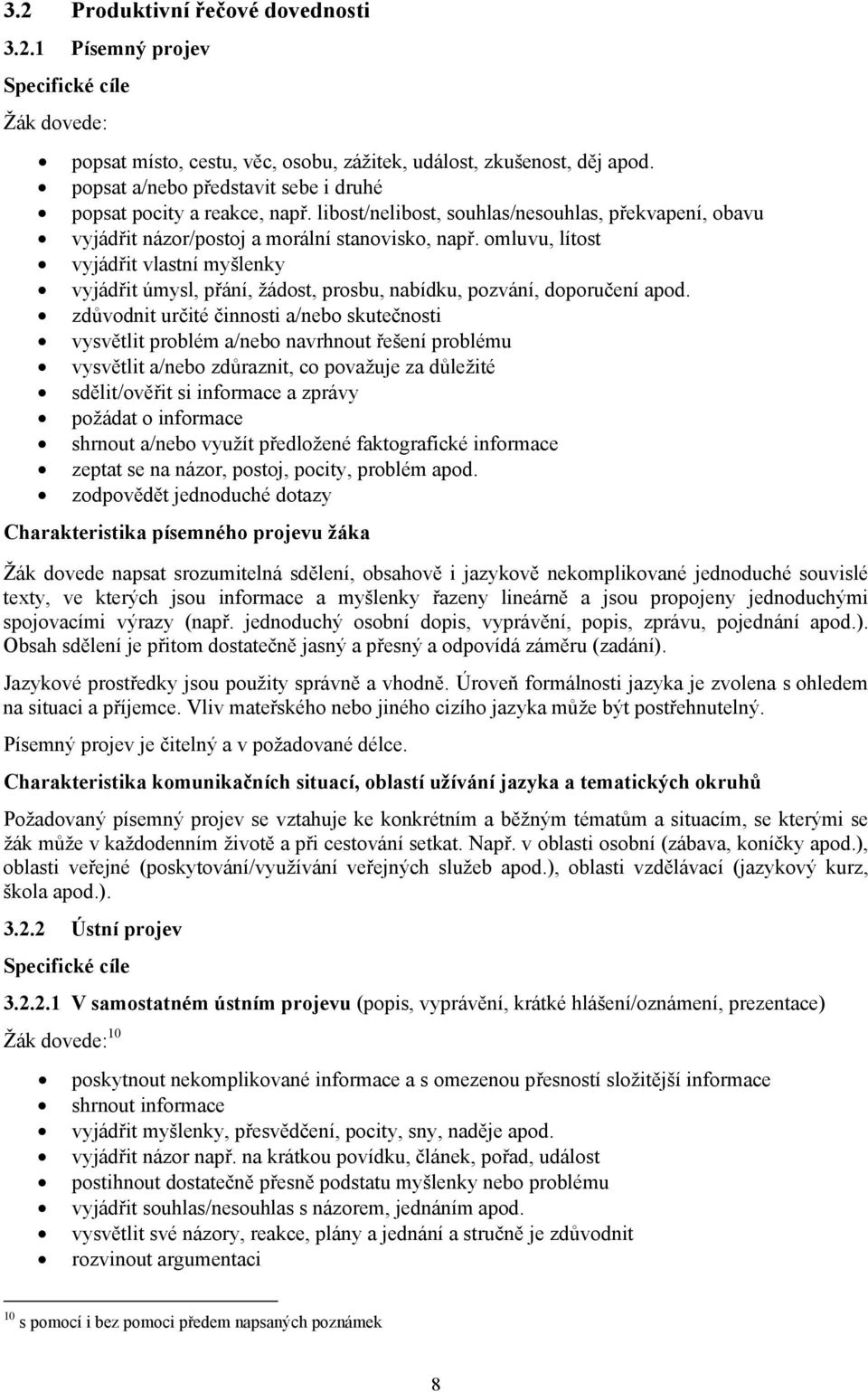 omluvu, lítost vyjádřit vlastní myšlenky vyjádřit úmysl, přání, žádost, prosbu, nabídku, pozvání, doporučení apod.