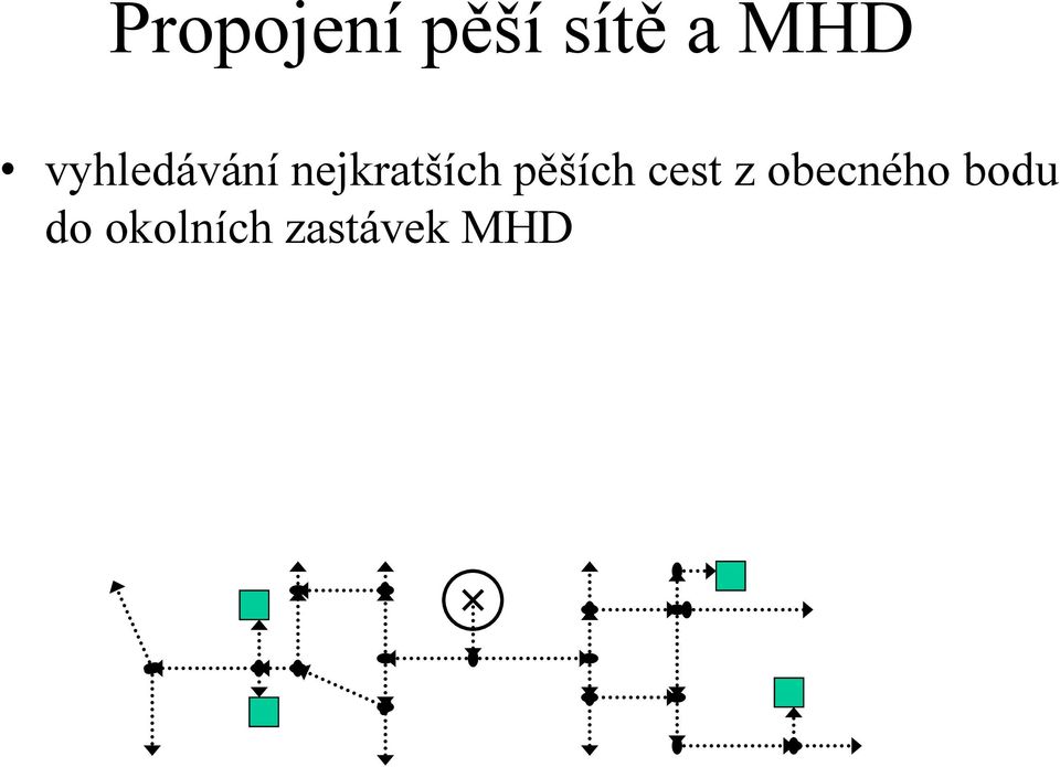 pěších cest z obecného