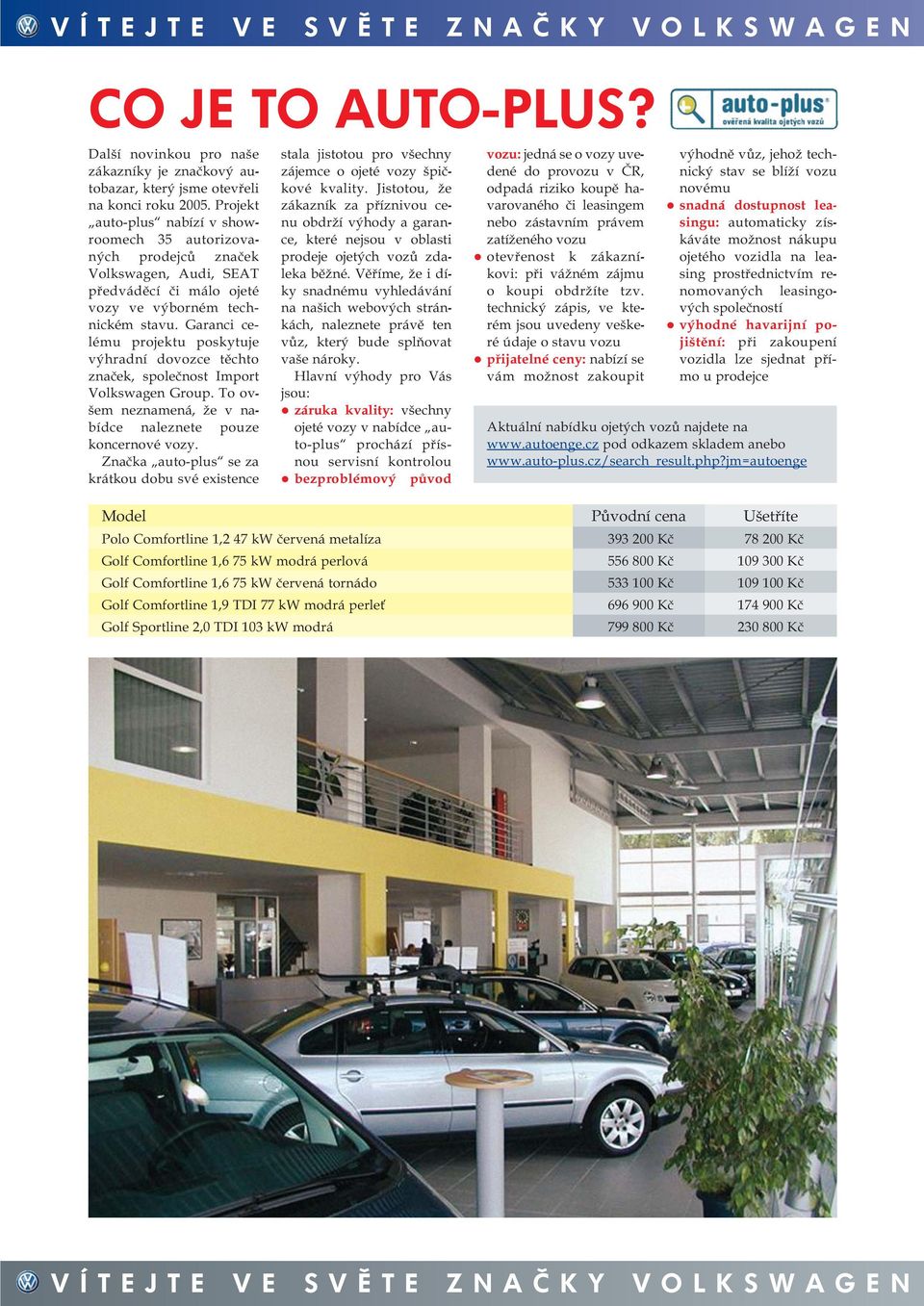 Garanci celému projektu poskytuje výhradní dovozce těchto značek, společnost Import Volkswagen Group. To ovšem neznamená, že v nabídce naleznete pouze koncernové vozy.