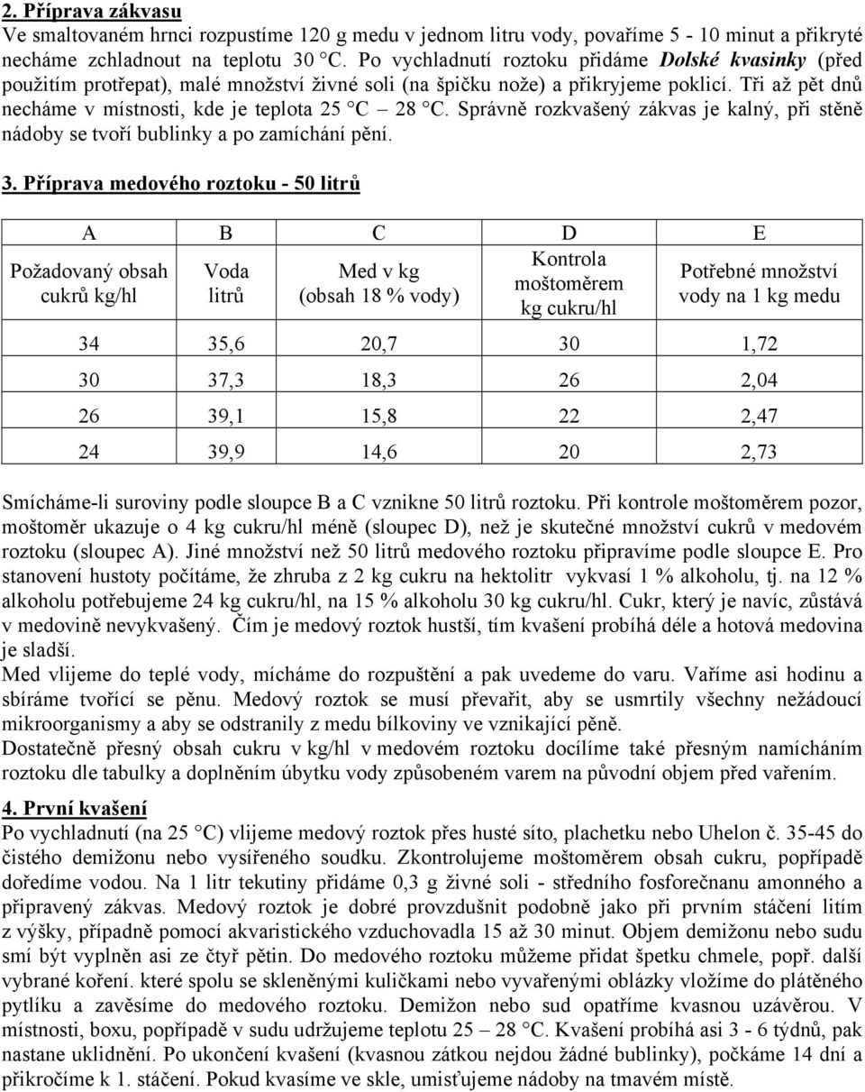 Správně rozkvašený zákvas je kalný, při stěně nádoby se tvoří bublinky a po zamíchání pění. 3.