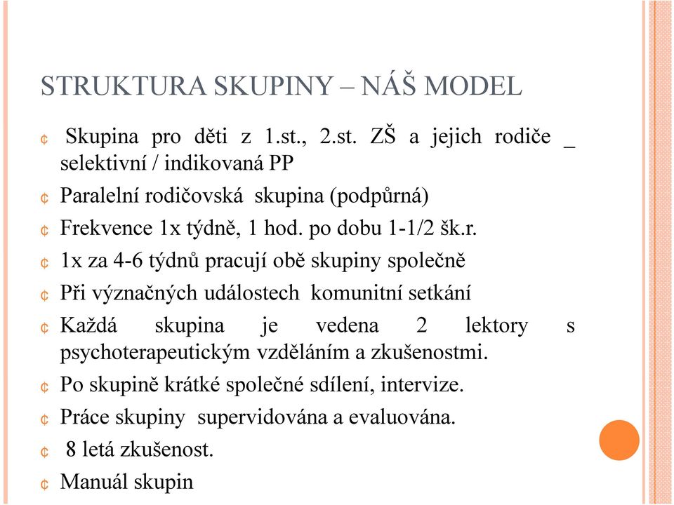 po dobu 1-1/2 šk.r.