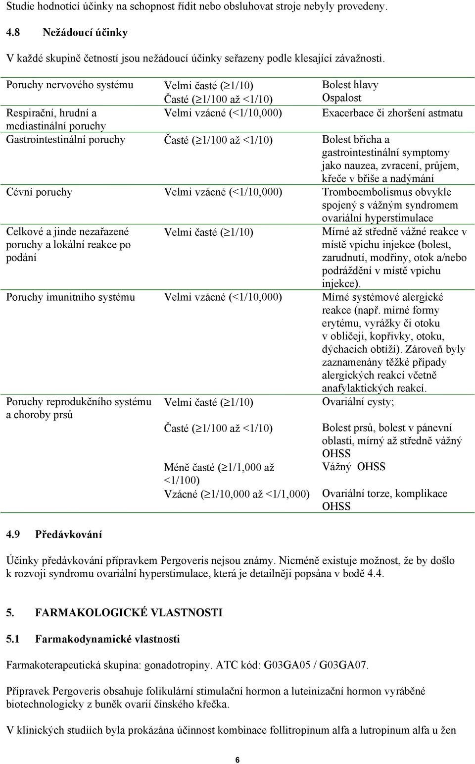 Gastrointestinální poruchy Časté ( 1/100 až <1/10) Bolest břicha a gastrointestinální symptomy jako nauzea, zvracení, průjem, křeče v břiše a nadýmání Cévní poruchy Velmi vzácné (<1/10,000)