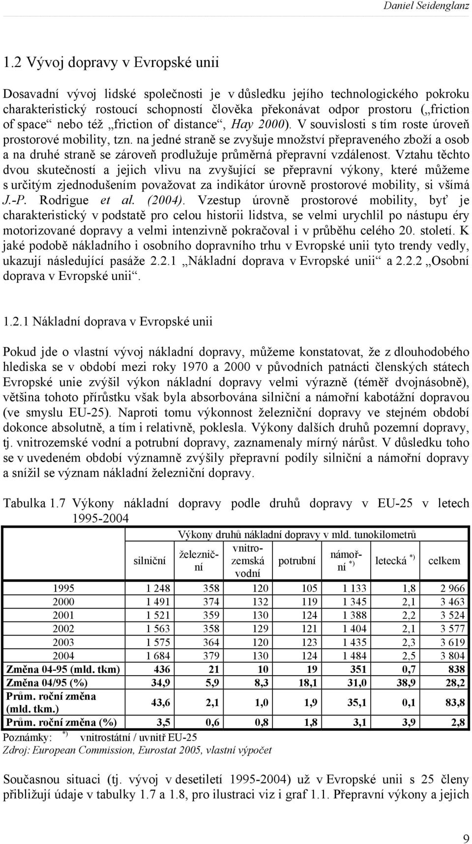 space nebo též friction of distance, Hay 2000). V souvislosti s tím roste úroveň prostorové mobility, tzn.