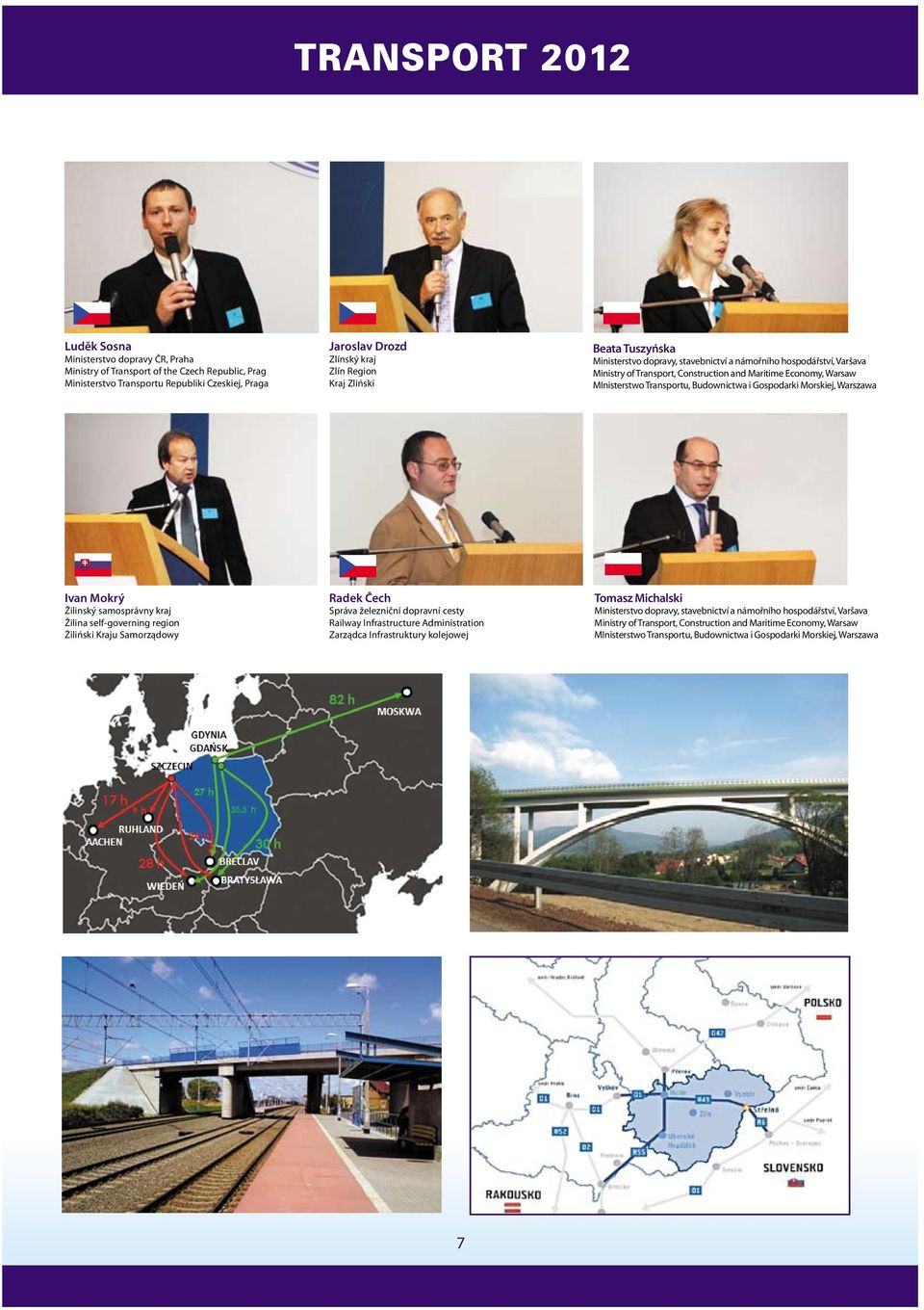 Morskiej, Warszawa Ivan Mokrý Žilinský samosprávny kraj Žilina self-governing region Żiliński Kraju Samorządowy Radek Čech Správa železniční dopravní cesty Railway Infrastructure Administration