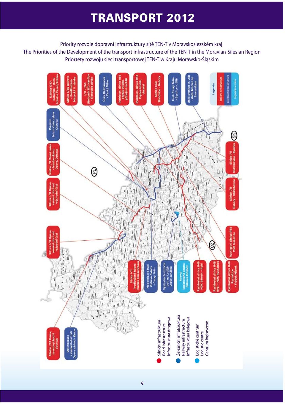 transport infrastructure of the TEN-T in the Moravian-Silesian