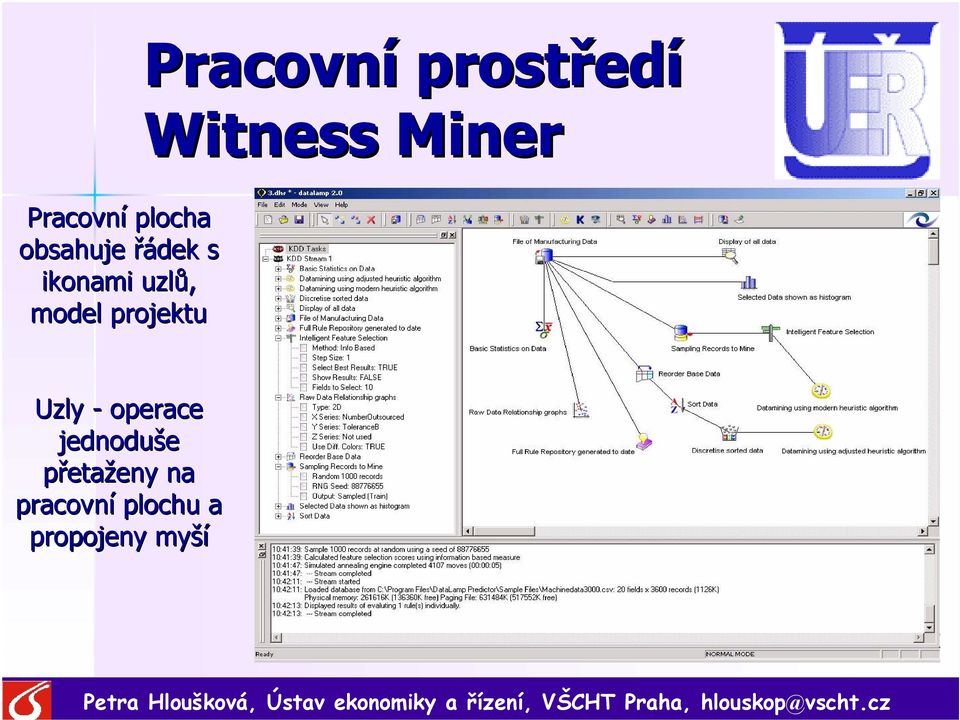 model projektu Uzly - operace jednoduše