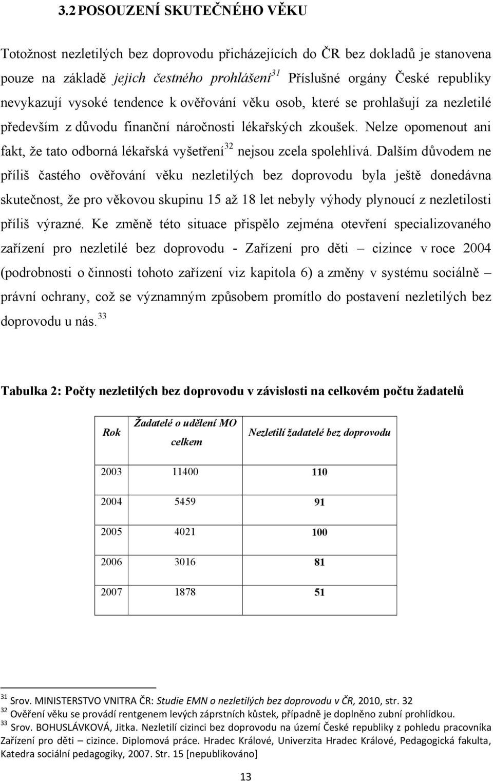 Nelze opomenout ani fakt, že tato odborná lékařská vyšetření 32 nejsou zcela spolehlivá.