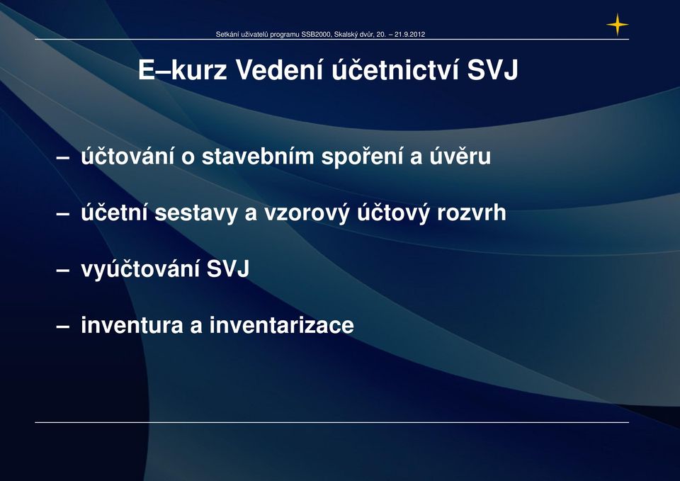 účetní sestavy a vzorový účtový