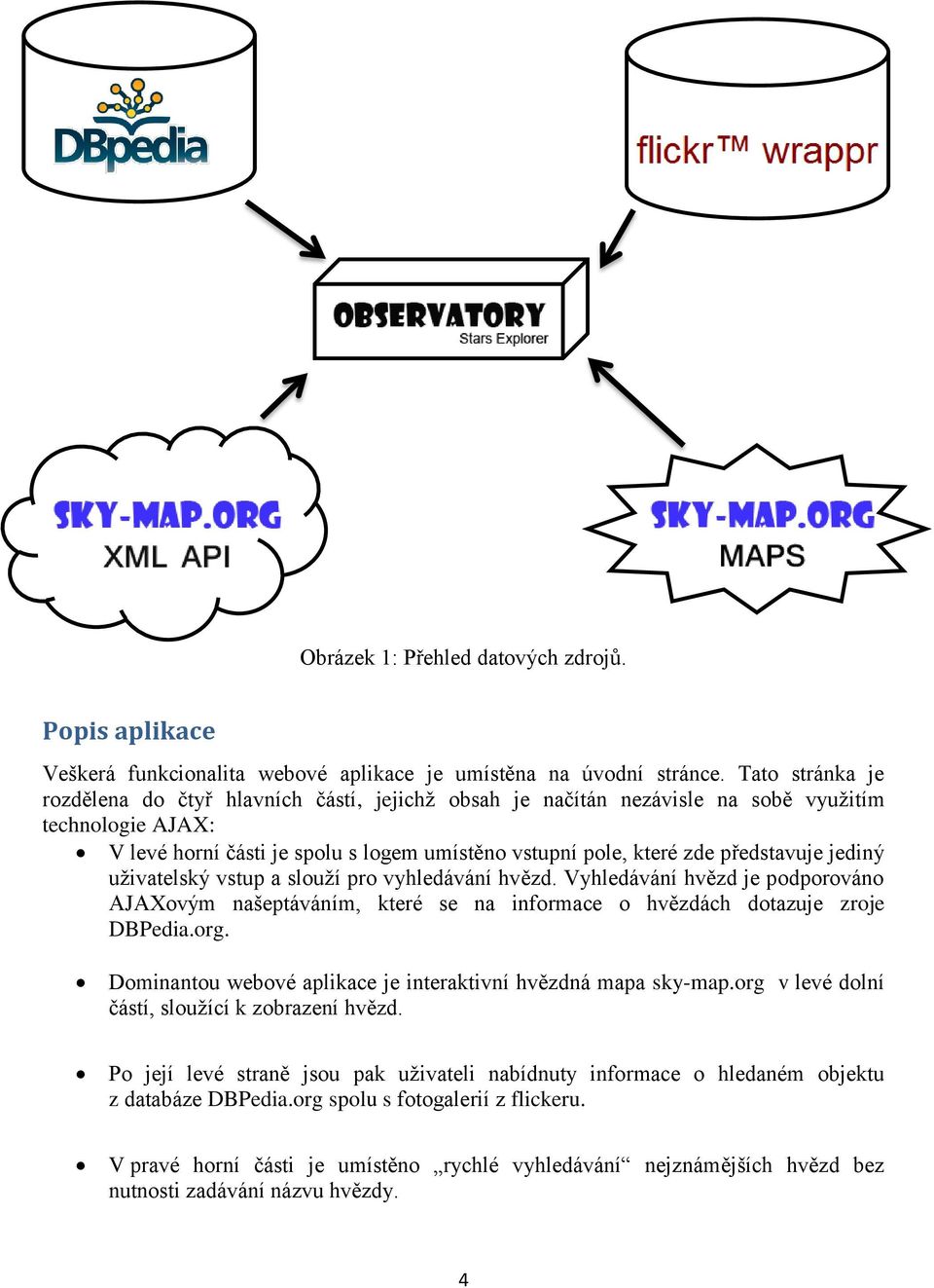 představuje jediný uživatelský vstup a slouží pro vyhledávání hvězd. Vyhledávání hvězd je podporováno AJAXovým našeptáváním, které se na informace o hvězdách dotazuje zroje DBPedia.org.