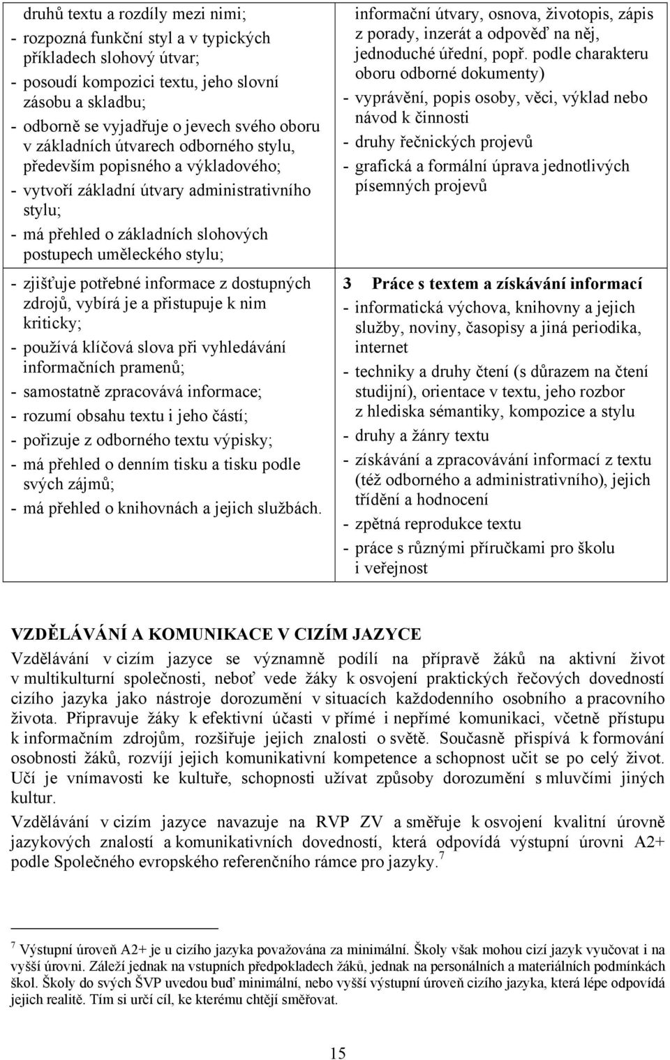 potřebné informace z dostupných zdrojů, vybírá je a přistupuje k nim kriticky; - používá klíčová slova při vyhledávání informačních pramenů; - samostatně zpracovává informace; - rozumí obsahu textu i