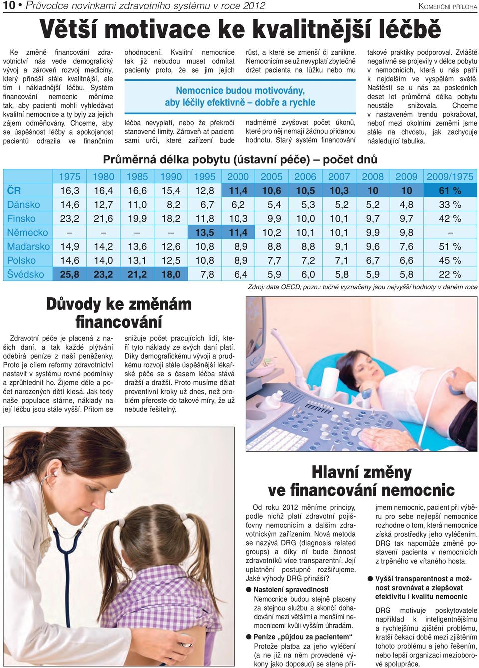 Chceme, aby se úspěšnost léčby a spokojenost pacientů odrazila ve fi nančním ohodnocení.