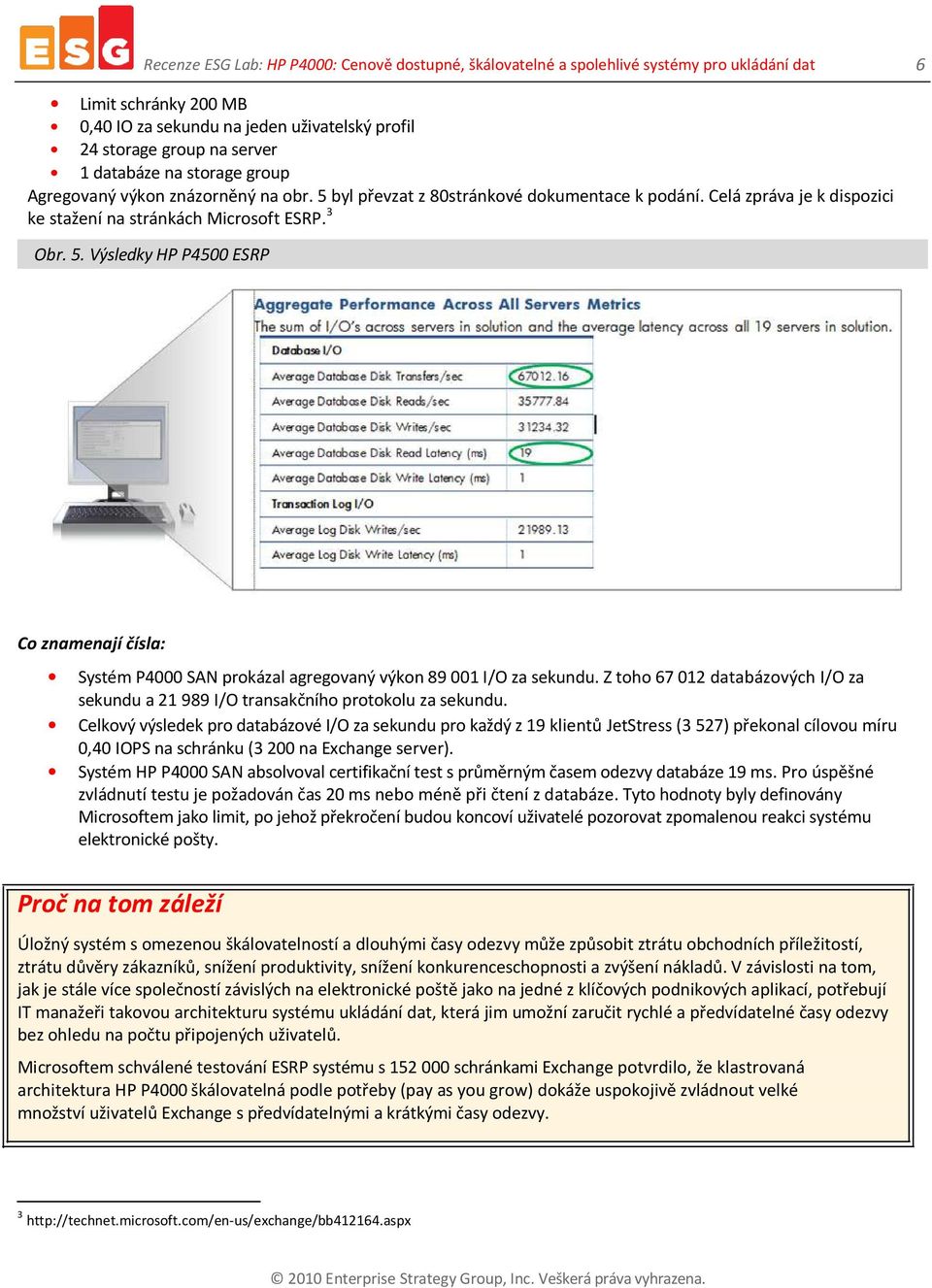 Z toho 67 012 databázových I/O za sekundu a 21 989 I/O transakčního protokolu za sekundu.