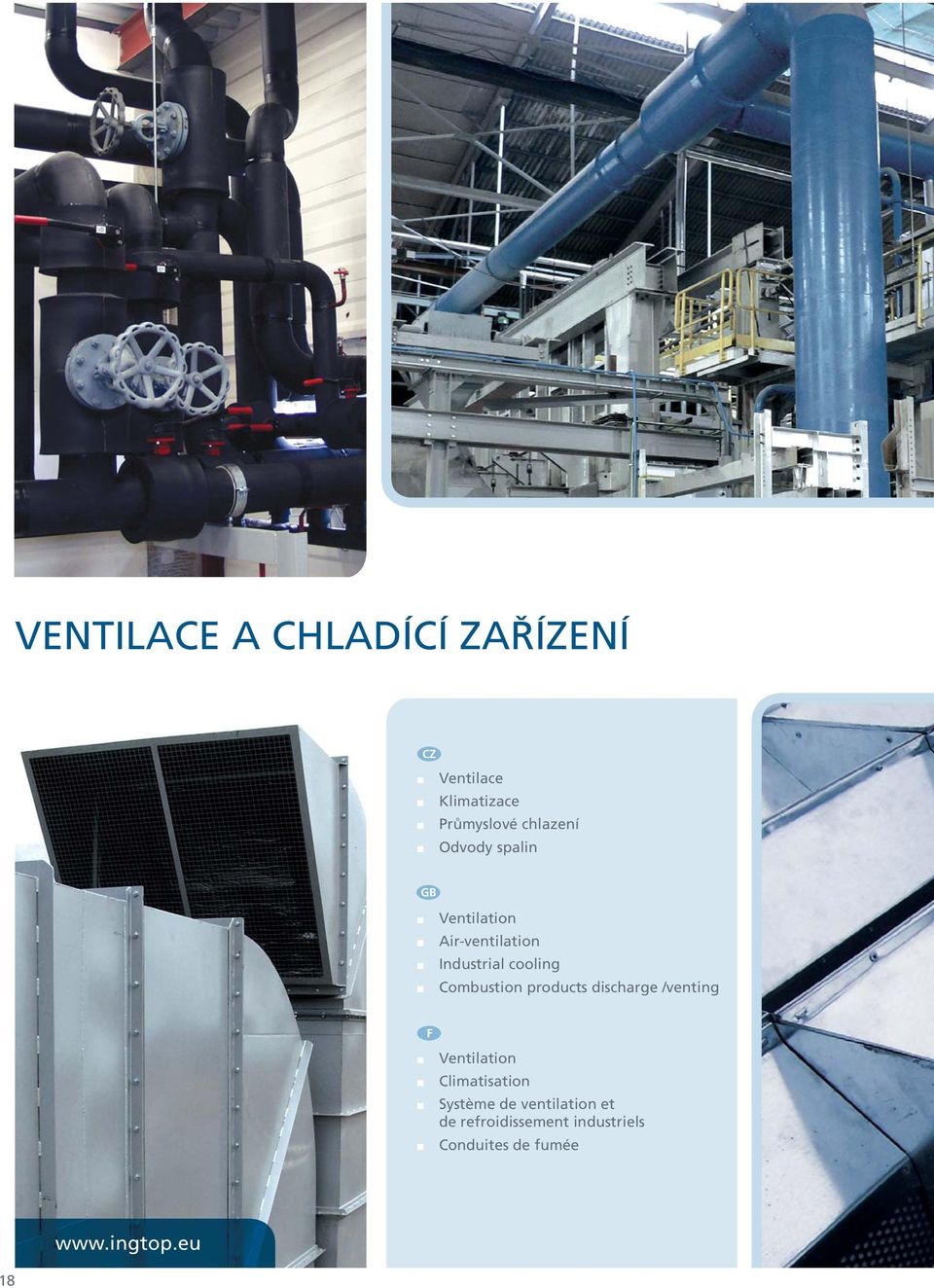 products discharge /venting F Ventilation Climatisation Système de