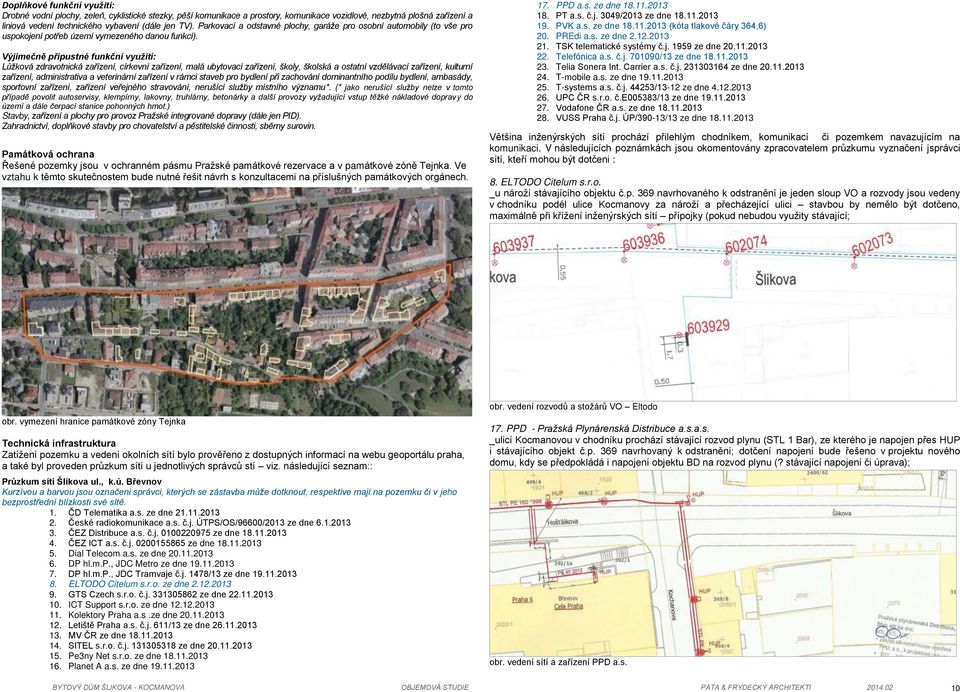 Výjimečně přípustné funkční využití: L žková zdravotnická zařízení, církevní zařízení, malá ubytovací zařízení, školy, školská a ostatní vzdělávací zařízení, kulturní zařízení, administrativa a