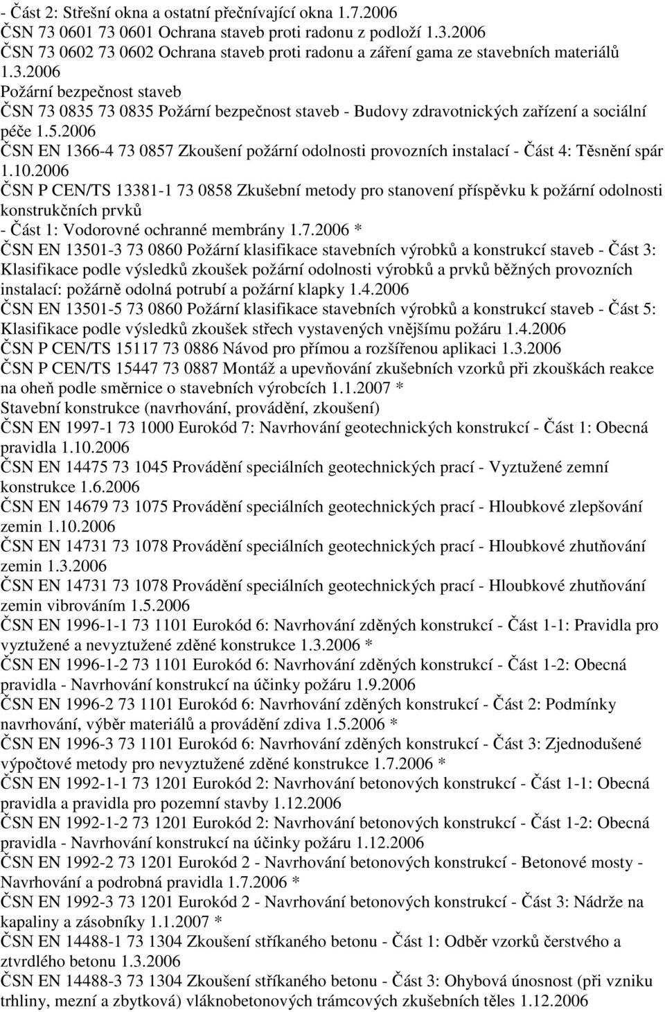 10.2006 ČSN P CEN/TS 13381-1 73