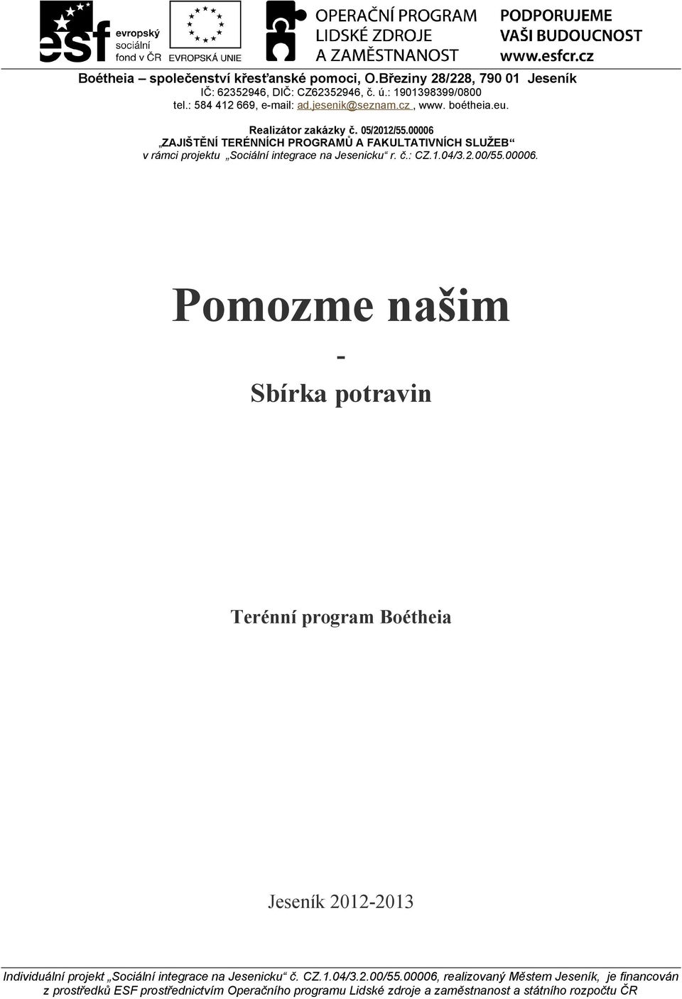 Terénní program