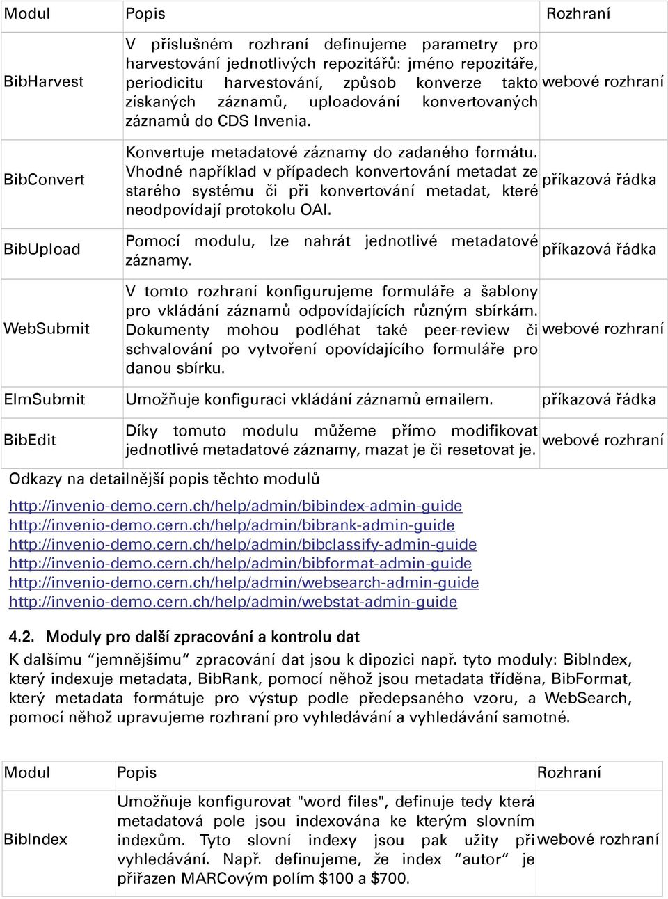 Vhodné například v případech konvertování metadat ze starého systému či při konvertování metadat, které neodpovídají protokolu OAI. Pomocí modulu, lze nahrát jednotlivé metadatové záznamy.