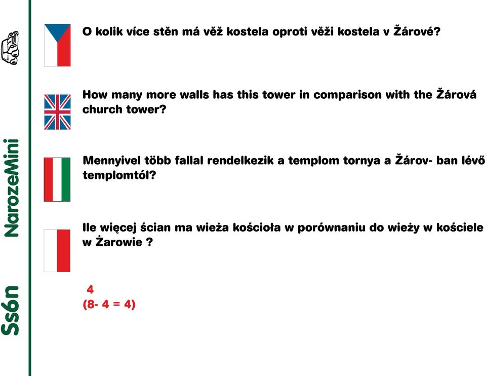 Ss6n NarozeMini Mennyivel több fallal rendelkezik a templom tornya a Žárov-ban