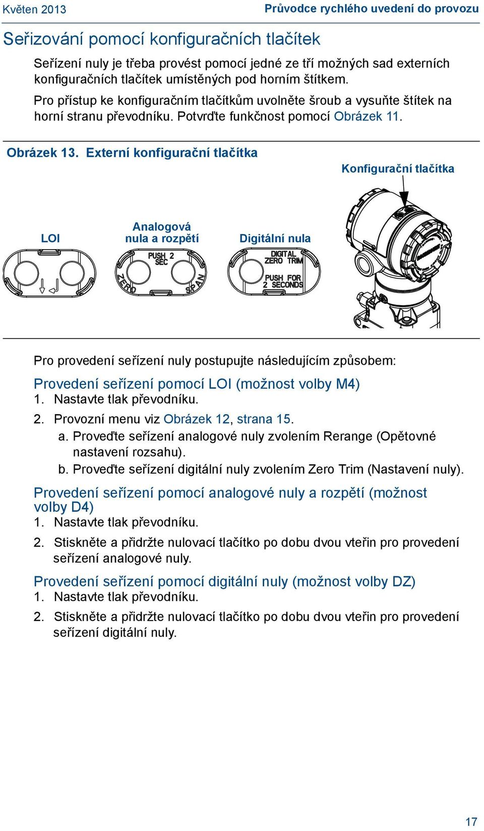 Externí konfigurační tlačítka Konfigurační tlačítka A.