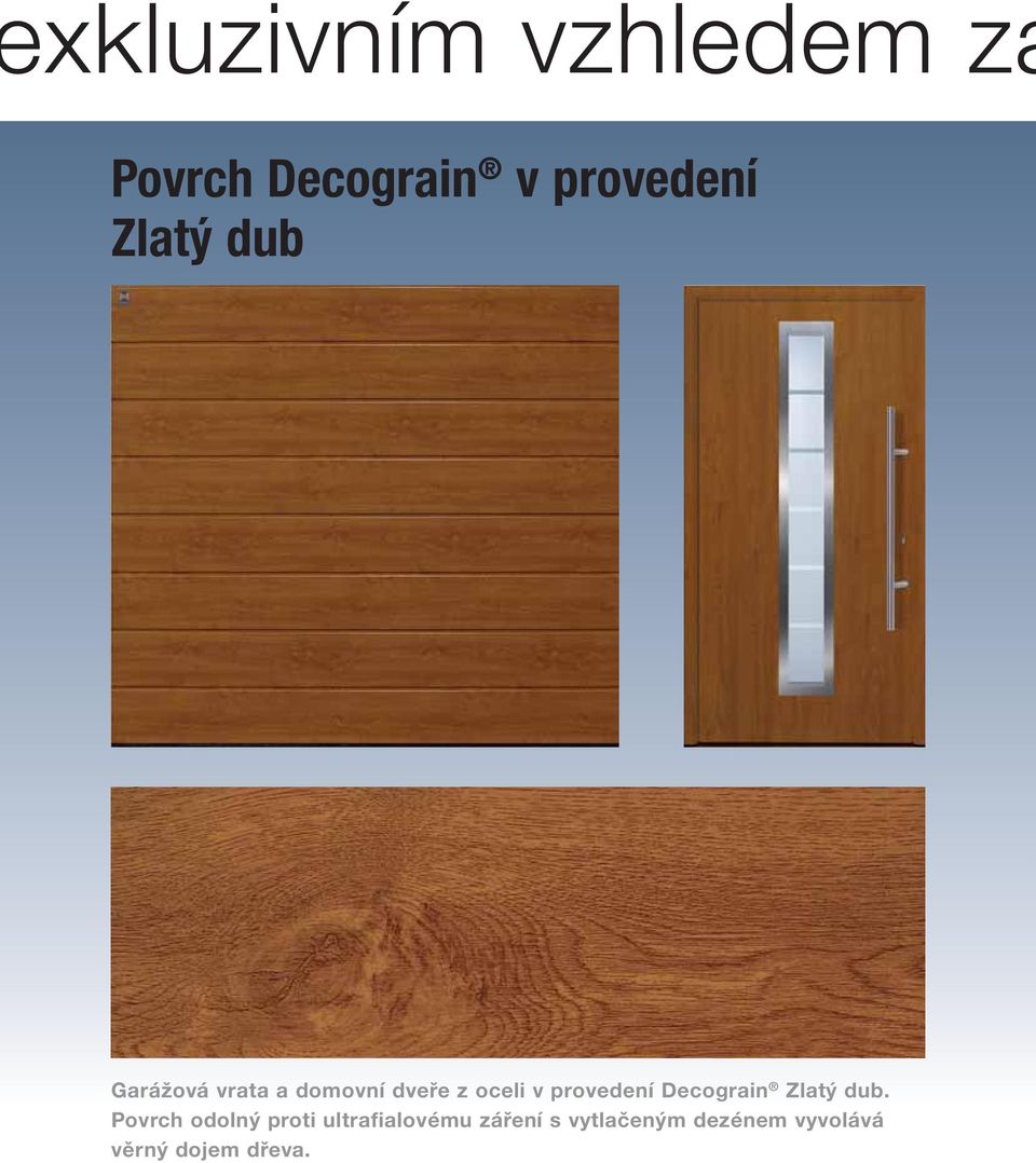 provedení Decograin Zlatý dub.